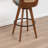 Clero Swivel Faux Leather Counter Stool With Rattan Back-1138019674-1138019676
