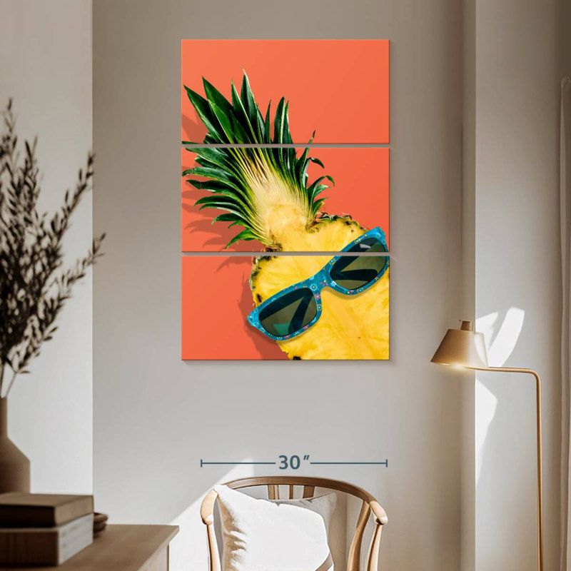 Yarlin Tropical Chic Pineapple, 65" H x 42" W