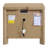 Tan 3-Drawer Nightstand