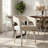 7-Piece Rectangular Dining Set With Chenille Arm Chairs-2059884790