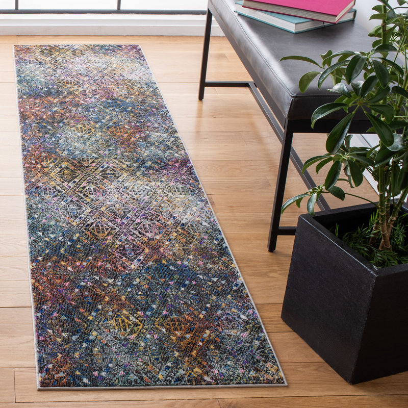 Tapis abstrait Bruckmann Performance, Tapis de couloir 2 pi x 8 pi