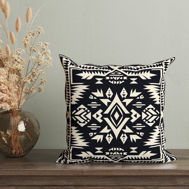 Geometric Reversible Pillow Cover
