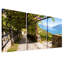 «Vineyard Trellis Path donnant sur le lac bleu et ensemble de 3 toiles»-2133796371