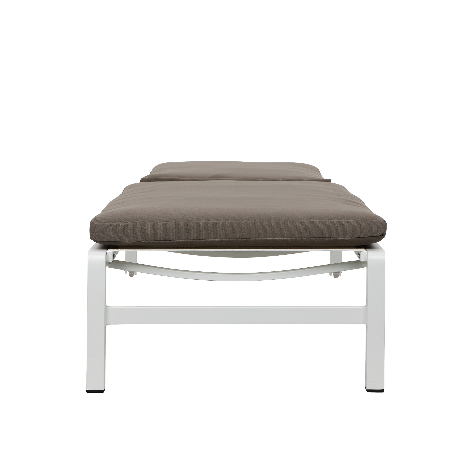 Hermon 31'' Outdoor Aluminum Chaise Lounge Set, Gray