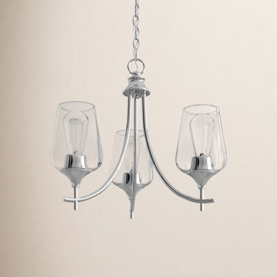 Breena 3 - Light Metal Dimmable Chandelier