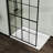 46" X 72" Black Shower Screen For Walk-in - Tempered Glass, Reliable Mount Steady Upper Bar
