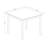 5-Pc Dining Set Consist of a Square Dining Table and 4 Upholstered chairs - Antique Walnut finish