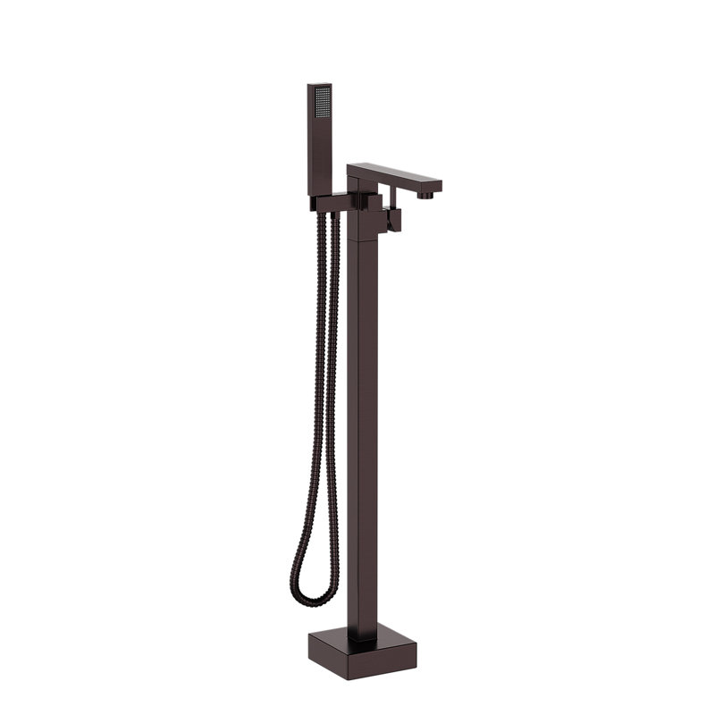 Robinet de baignoire autoportant avec douche à main, Bronze