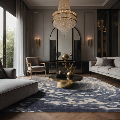 Tapis blanc soyeux et moelleux