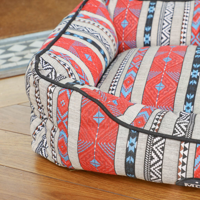 Aztec Bolster Pet Bed