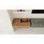 30" Bathroom Vanity Cabinet - Soft Close, Float Mounting, Imitative Oak Finish Close Drawer, Modern Mounting