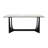 Dontre 6 - Person Stone Top Trestle Base Dining Set