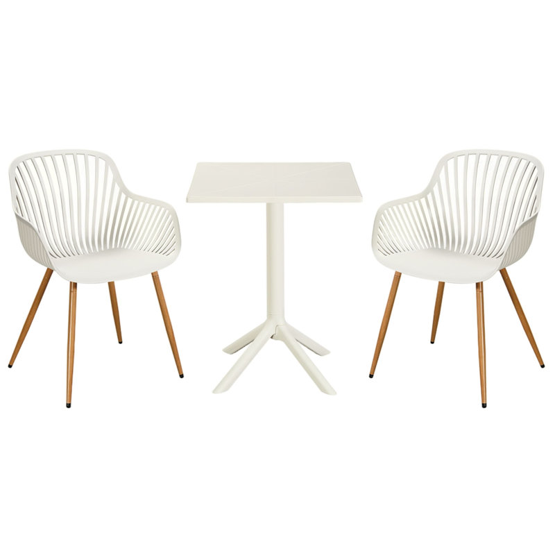 Rimini Patio Dining Set with, Off-White