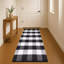 Buffalo Plaid Cliveden | 2' x 6' | Black & White-247129988