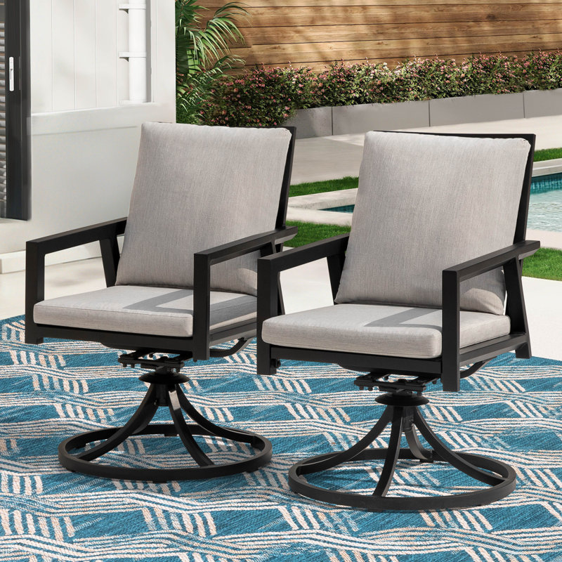 Chaise pivotante en aluminium