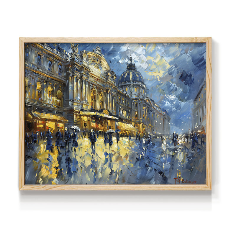 Paysage - Cxxi - Reproduction encadrée - réarmable, H 11 po x l 14 po, Naturel