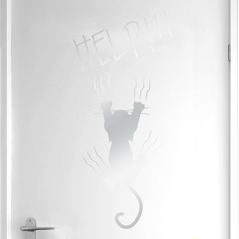 Animals Wall Decal, Shiny Silver