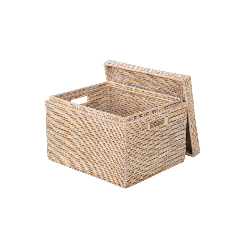 Panier en rotin Everard, Beige