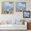 «Grunge Pastel Spring Flowers Bouquet», reproduction d'art sur toile-758527894-758527895