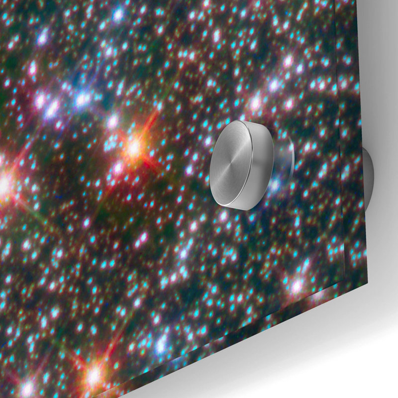 «Milky Way Bulge» par l'art mural en verre télescopique Hubble de la NASA, H 36 po x l 36 po x P 0,2 po