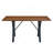 Charming Industrial-Style Dining Table With Sturdy Metal Legs And Distressed Wood Top