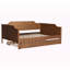 Lit de jour avec couchette en bois massif-402400139-402400136