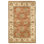 Hand Knotted Wool Area Rug in Rust And Ivory
