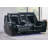 CLARK BLANCHE BLACK/VELVET POWER CONSOLE RECLINING LS WITH LED