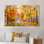 «Full Of Fallen Leaves», ensemble d'art mural sur toile encadré paysage