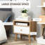 40cm W Manufactured Wood Bedside Table