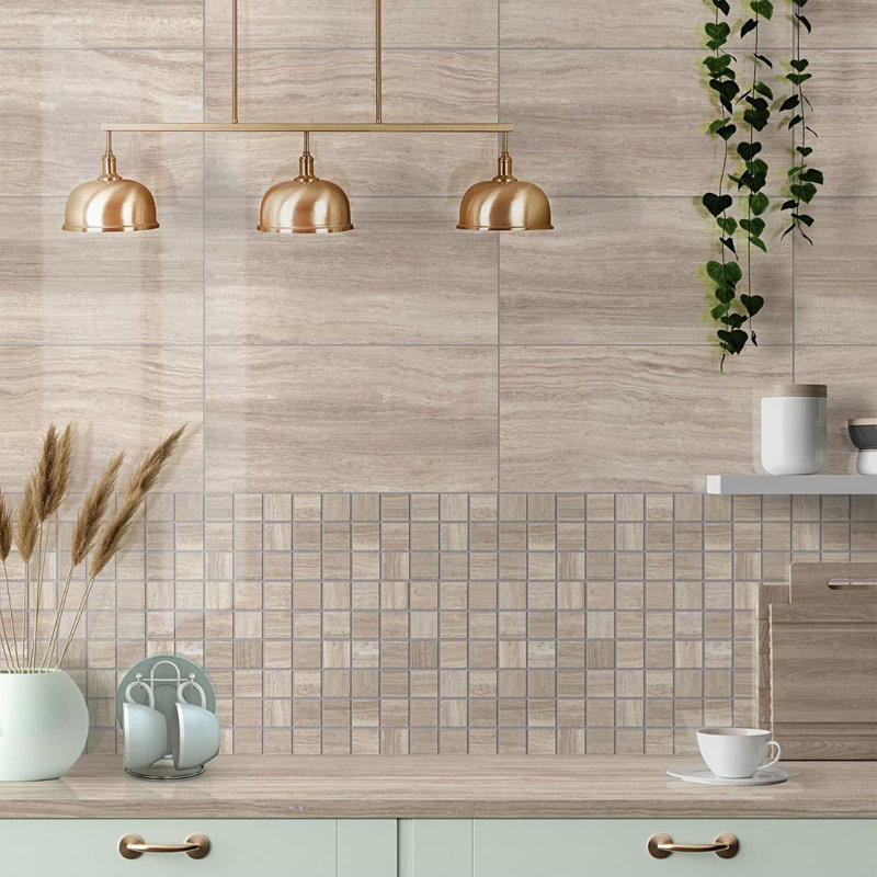 Nashville Gray 12X24 Matte Porcelain Tile, Beige Polished