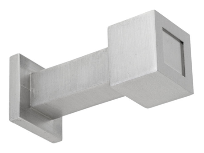 Rhombus 1" Satin Nickel Coat Hook, Satin Nickel