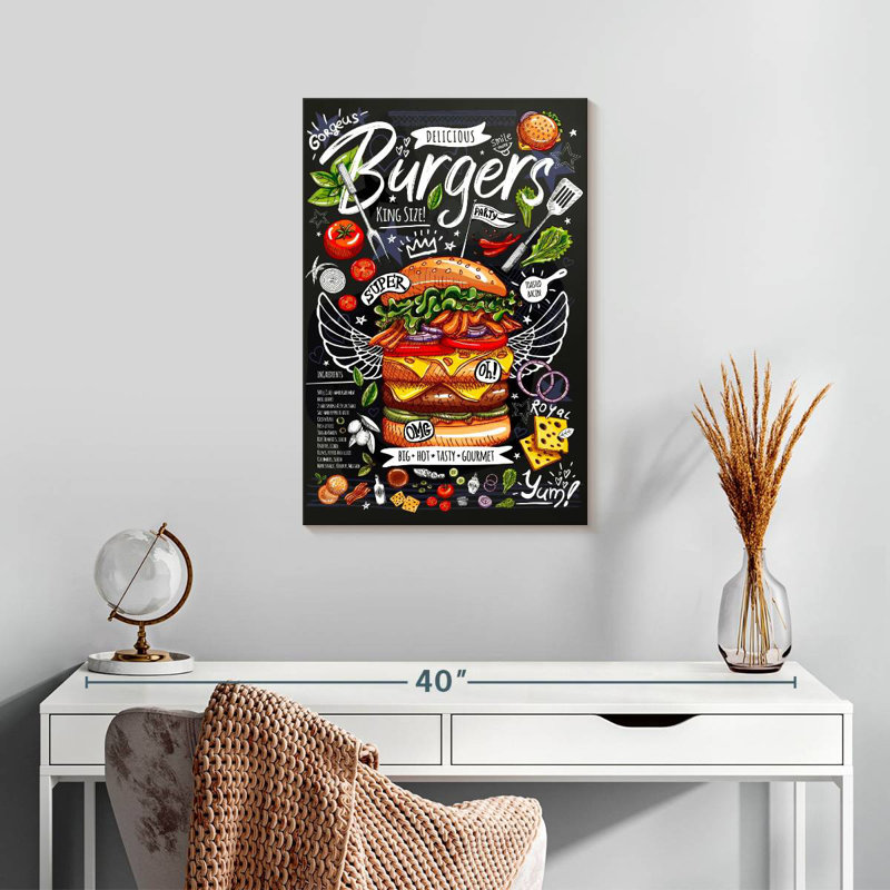 Yarlin King Size Burger, 24" H x 16" W