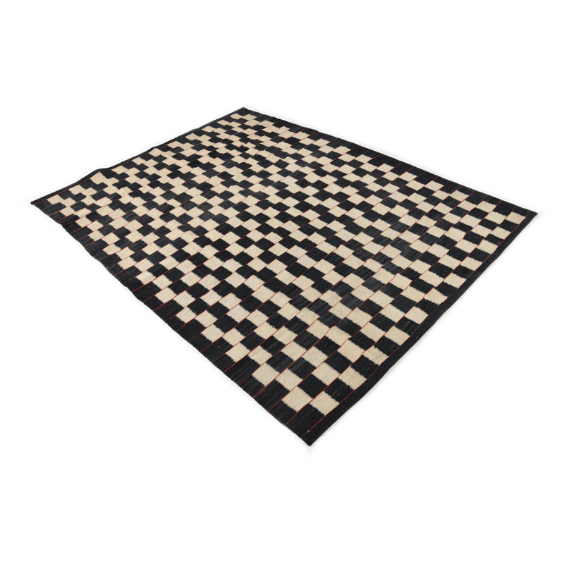 Tapis noir et blanc Ohlson