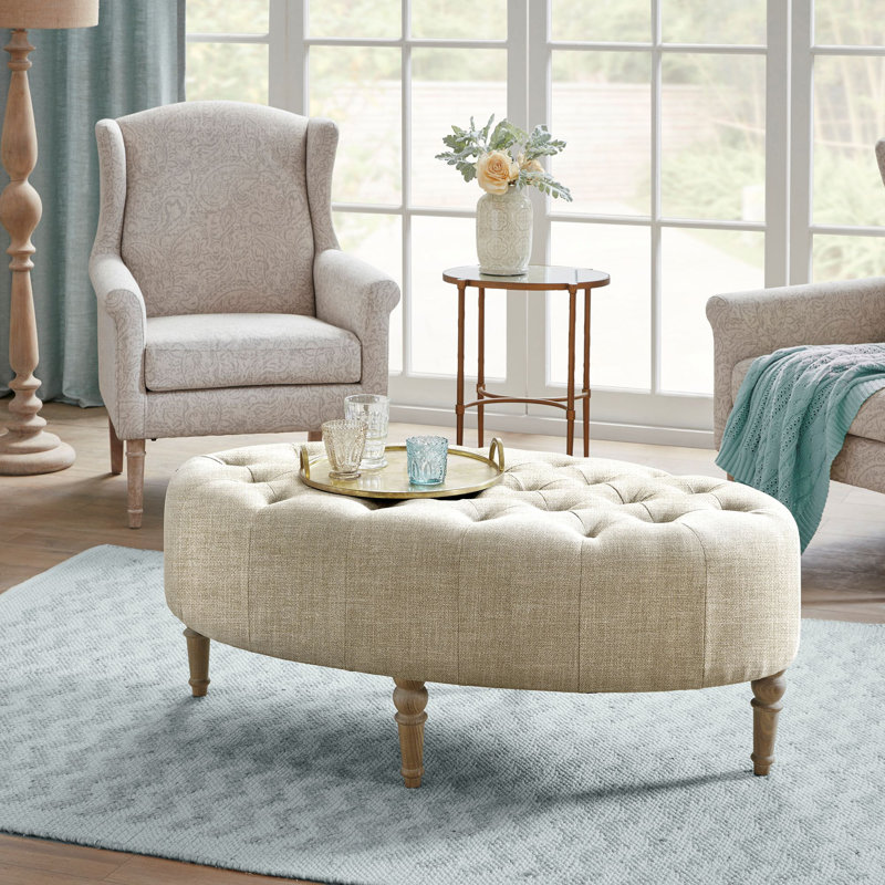 Repose-pieds Bedford Clara, Beige