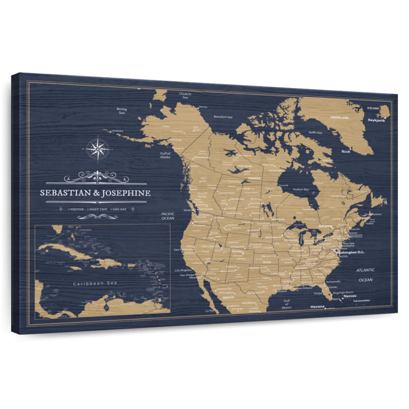 Pin's personnalisé Amérique du Nord Ameere VI, H 16 po x l 24 po, Oui