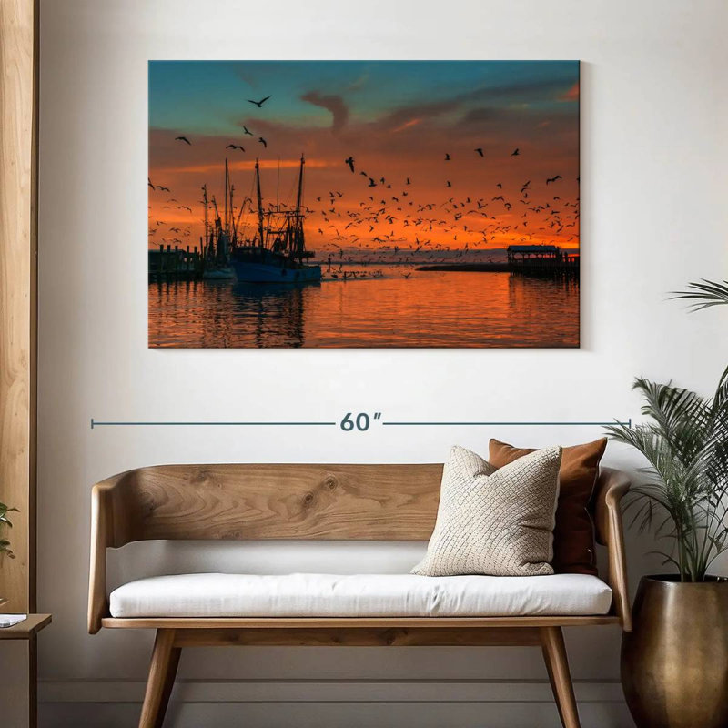 Bateau Mehar Shem Creek, H 32 po x l 48 po