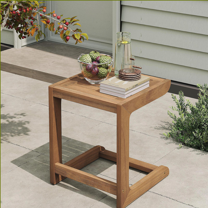 Table d'appoint en bois d'acacia