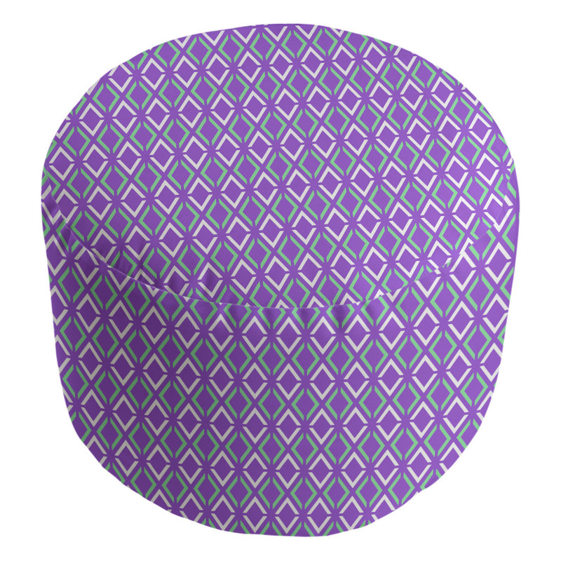 Repose-pieds repose-pieds arrow diamants Avicia, Mauve / Vert