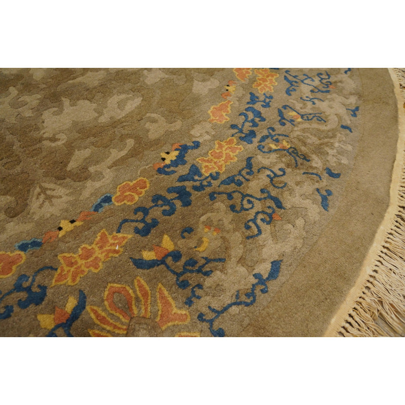 Antique Peking Room Size Wool Mocha Rug