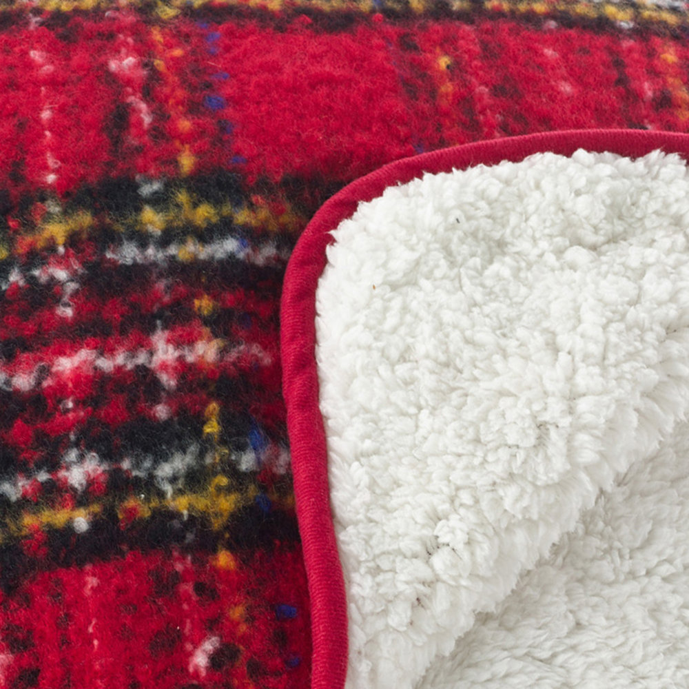Delvina Faux Mohair Throw Blanket