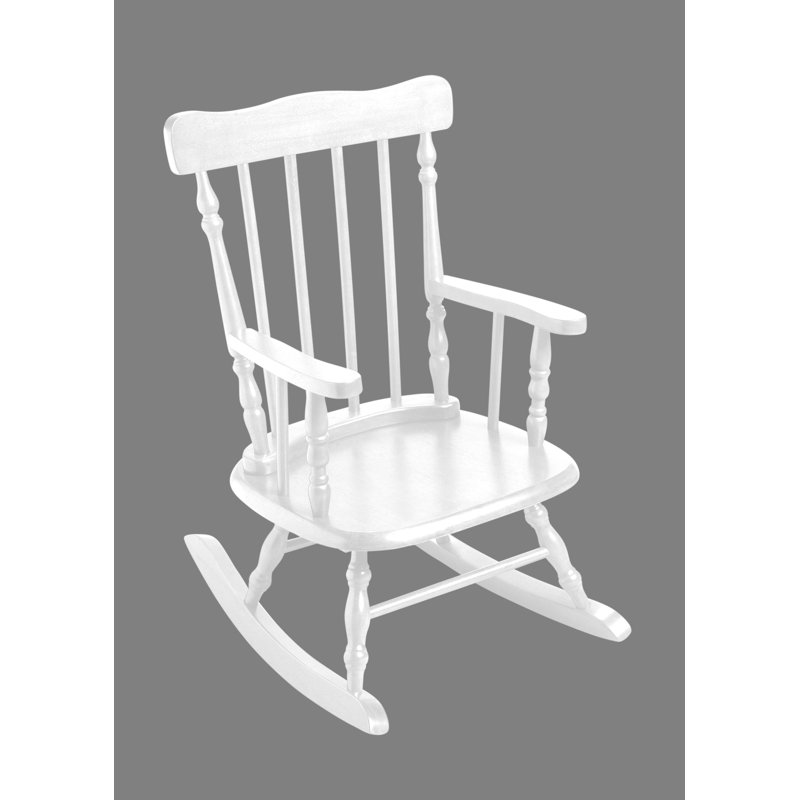 Chaise berçante pour enfant Warszawa, Blanc
