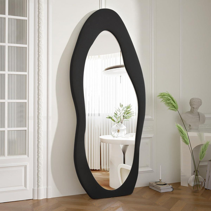 Karnit Glass Wavy Floor Mirror