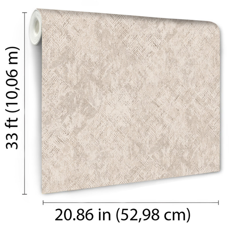 Papier peint texturé Python, Beige