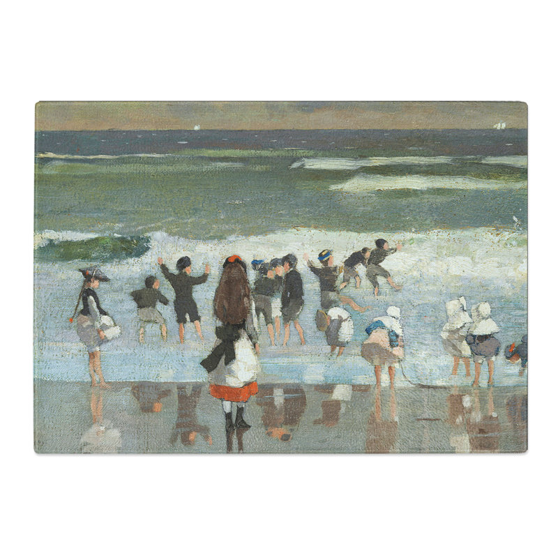 Beach Scene by Winslow Homer Chopping Board, 0.4cm H x 29cm W x 39cm L
