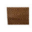 Tibetan Wool Geometric Area Rug in Brown
