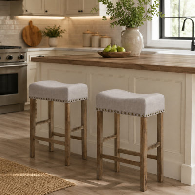 Haigh 26.5" Upholstered Counter Height Stool