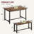 3 Piece Dining Table Set for 4 with Space-Saving Benches, Tabletop, Steel Frame, Modern Farmhouse Kitchen Table for Small Spaces, Apartments, Dinette, Easy Assembly-179643678