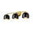  Flareson 3 - Light Dimmable Black Bathroom Vanity Lights
