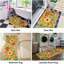 Ensemble de 2 tapis de cuisine lumineux à imprimé floral pour la cuisine et la salle à manger